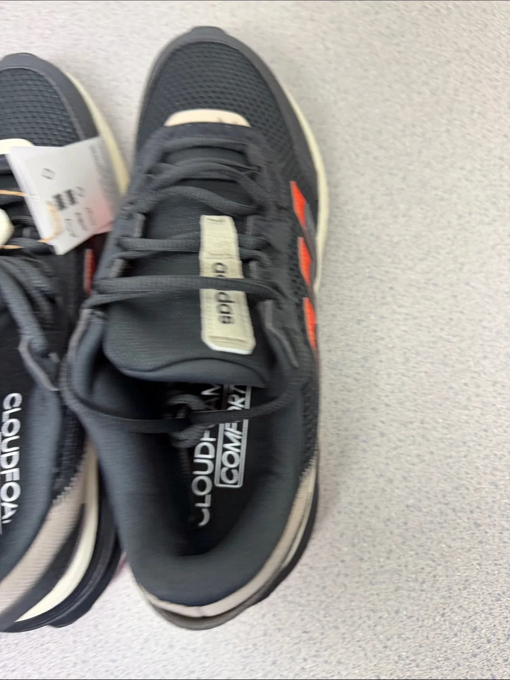 adidas Black Sneakers with Red and Cream Accents